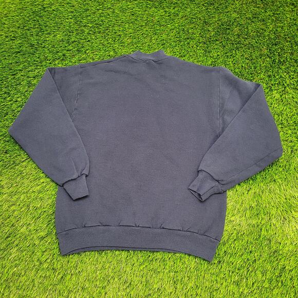 Vintage 90s Teddy-Bear Sweatshirt Womens Large 19x24 Blue - Picture 2 of 12